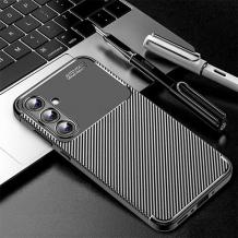 Луксозен силиконов калъф / кейс / TPU Auto Focus за Samsung Galaxy A25 5G - черен / Carbon