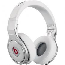 Оригинални стерео слушалки с микрофон и управление на звука Beats by Dre Pro Over Ear за iPhone, iPod и iPad - бял
