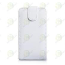 Кожен калъф Flip тефтер за Sony Xperia Tipo ST21I - бял