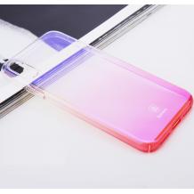 Луксозен гръб Baseus Glaze Case за Apple iPhone X - преливащ / розов