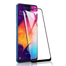 3D full cover Tempered glass Full Glue screen protector Samsung A50 / A30S / A50S / Извит стъклен скрийн протектор с лепило от вътрешната страна за Samsung A50 - черен