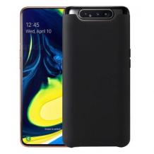 Силиконов калъф / гръб / TPU за Samsung Galaxy A80 - черен / мат