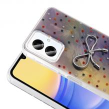 Луксозен силиконов калъф / гръб / TPU Ponti Case за Samsung Galaxy A06 - цветен кейс със панделка
