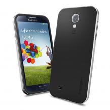 Оригинален силиконов гръб SGP Neo Hybrid за Samsung Galaxy S4 i9500 / Samsung S4 i9505 - черен с сив твърд кант