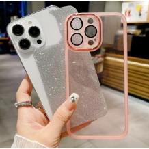 Луксозен силиконов калъф / кейс / Sparkle Case TPU за Apple iPhone 15 Pro Max (6.7) - розов / брокат