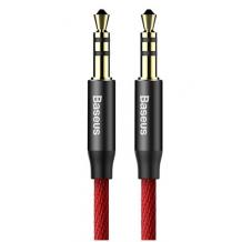 Аудио кабел AUX BASEUS YIVEN M30 3.5мм 0,5m - черен с червено