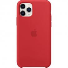 Оригинален гръб Silicone Cover за Apple iPhone 11 6.1" - червен
