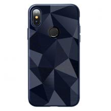 Силиконов калъф / гръб / PRISM GEOMETRIC TPU за Samsung Galaxy A9 A920F 2018 - син / призма