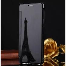 Луксозен калъф Clear View Cover с твърд гръб за Samsung Galaxy J5 2016 J510 - черен