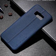 Луксозен кожен гръб USAMS Joe Series за Samsung Galaxy S8 Plus G955 - тъмно син