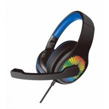Геймърски слушалки K8005 / Gaming Headset K8005 - черни със синьо / светещи