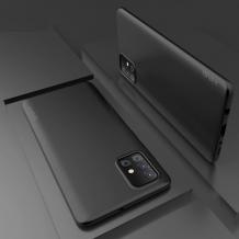 Оригинален силиконов калъф / гръб / TPU X-LEVEL Guardian Series за Samsung Galaxy A51 - черен / мат