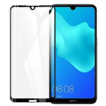 Удароустойчив протектор Full Cover / Nano Flexible Screen Protector с лепило по цялата повърхност за дисплей на Huawei Y5 2019 - черен