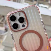 Луксозен гръб / кейс / BRABUS Fine Case с безжично зареждане MagSafe за Apple iPhone 16 Pro Max (6.9) - преливащ / прозрачен