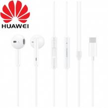 Оригинални стерео слушалки / handsfree / за Huawei Nova 5T / Honor 20 - бели