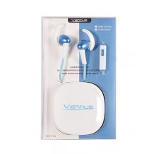 Стерео слушалки Vennus / Stereo Earphones Vennus / handsfree / 3.5mm за смартфон - сини