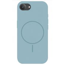 Луксозен гръб / кейс / Smooth Guard Silicone Case с безжично зареждане MagSafe за Apple iPhone 16e - син