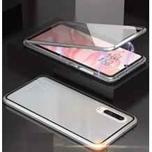 Магнитен калъф Bumper Case 360° FULL за Huawei P30 - прозрачен / сребриста рамка
