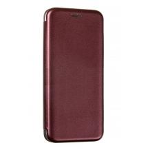 Луксозен кожен калъф Flip тефтер със стойка OPEN за Samsung Galaxy Note 9 - бордо
