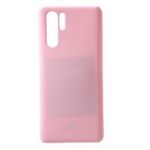 Луксозен силиконов калъф / гръб / TPU Mercury GOOSPERY Jelly Case за Huawei P30 Pro - светло розово