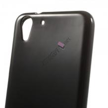 Силиконов калъф / гръб / TPU за HTC Desire 626 - черен / гланц