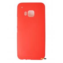 Силиконов калъф / гръб / TPU i-Zore за HTC One M9 - червен / мат