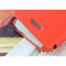 Луксозен кожен калъф Flip тефтер Mercury Techno за Apple iPhone 4 / 4S - оранжев