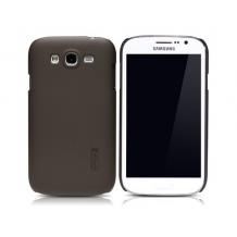 Луксозен заден предпазен твърд гръб Nillkin за Samsung Galaxy Grand I9080 / I9082 - тъмно сив