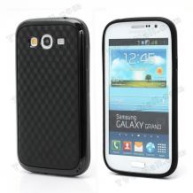 Силиконов калъф / гръб / TPU за Samsung Galaxy Grand I9080 / I9082 / Grand Neo i9060 - Cube Texture / черен