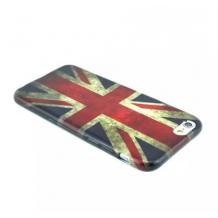 Силиконов калъф / гръб / TPU за Apple iPhone 6 4.7" - Retro Union Jack Flag