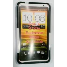 Заден предпазен капак за HTC One X - Черно / Бял