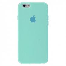 Луксозен силиконов гръб Silicone Case за Apple iPhone 6 / iPhone 6S - мента