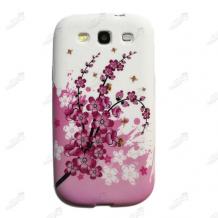 Силиконов гръб ТПУ за Samsung Galaxy S3 SIII I9300 - Peach Blossom