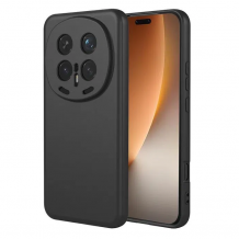 Силиконов калъф / кейс / за Honor Magic 8 Pro / Magic8 Pro - черен гръб със защита за камерата