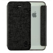 Луксозен кожен калъф Flip тефтер NX case за Apple iPhone 4 / iPhone 4S - черен