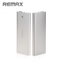 Външна батерия / Power Bank REMAX 5000 mAh за Samsung, Apple, LG, HTC, Sony, Nokia, BlackBerry, Huawei и др. - сребриста
