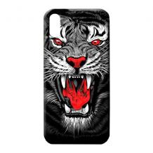 Силиконов калъф / гръб / TPU LUXO за Apple iPhone XS Max - тигър / сив