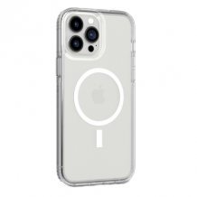 Силиконов калъф / гръб / Clear Case MagSafe за Apple iPhone 15 Plus (6.7) - прозрачен