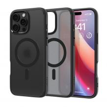 Оригинален гръб / кейс / Spigen Ultra Hybrid Case с безжично зареждане MagSafe за Apple iPhone 16 Pro Max (6.9) - черен / прозрачен