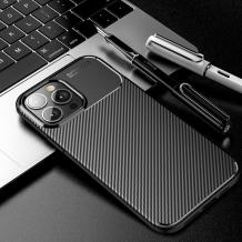 Луксозен силиконов калъф / гръб / TPU Auto Focus за Apple iPhone 13 6.1" - черен / Carbon