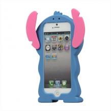 Силиконов калъф / гръб / TPU 3D за Apple iPhone 6 4.7'' - Stitch / син