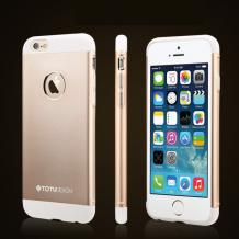 Луксозен твърд гръб / капак / TOTU DESING за Apple iPhone 6 Plus 5.5'' - златист