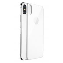 Tempered Glass Screen Protector Baseus Apple iPhone X back / Стъклен скрийн протектор Baseus за Apple iPhone X - бял / back