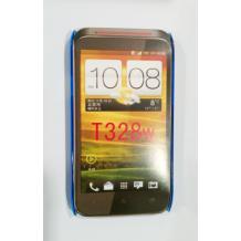 Ултра тънък заден предпазен капак за HTC Desire X - прозрачен син