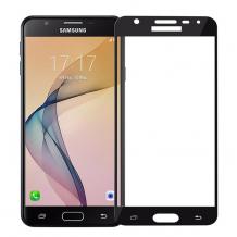 3D full cover Tempered glass screen protector Samsung Galaxy J3 2017 J330 / Извит стъклен скрийн протектор Samsung Galaxy J3 2017 J330 - черен