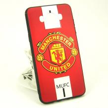 Луксозен твърд гръб за Samsung Galaxy J7 2016 J710 - червен / Manchester United