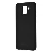 Силиконов калъф / гръб / TPU MOLAN CANO Jelly Case за Samsung Galaxy J6 2018 - черен / мат