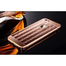 Метален бъмпер / Bumper / с твърд гръб от две части / Ultra Slim Electroplating Aluminum Metal Bumper Xuenair Case за Apple iPhone 6 / 6S - Rose Gold / розов