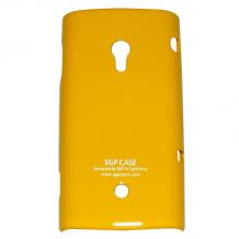 Твърд гръб / капак / SGP за Sony Ericsson Xperia X10 - жълт
