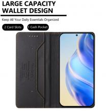 Кожен калъф Flip тефтер Magnetic Book Pro със стойка за Samsung Galaxy A05s - черен